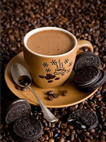 Café et Oreo Broderie Diamant