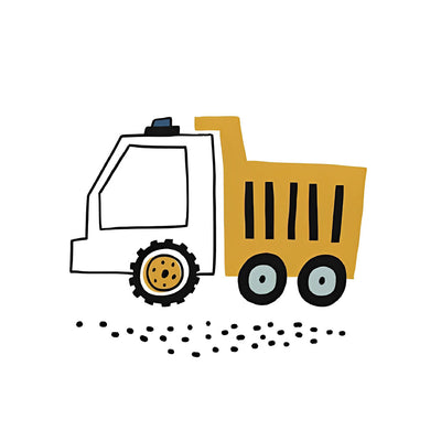 Camion Dessiné Broderie Diamant