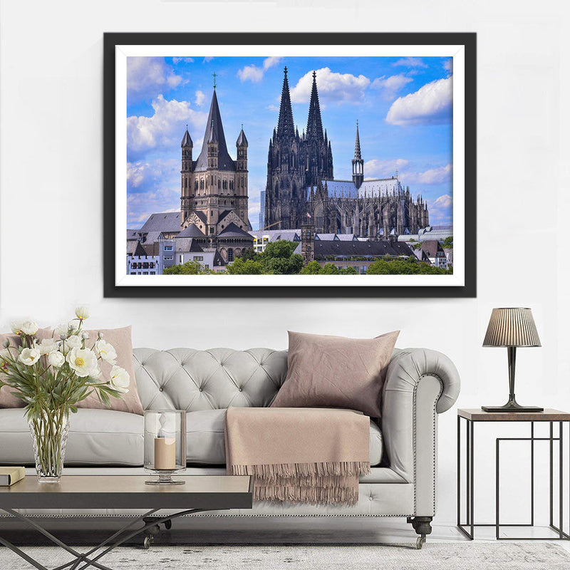 Cathédrale de Cologne Broderie Diamant