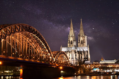 Cathédrale de Cologne de Nuit Broderie Diamant