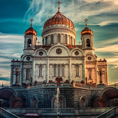 Cathédrale du Christ-Sauveur de Moscou Broderie Diamant