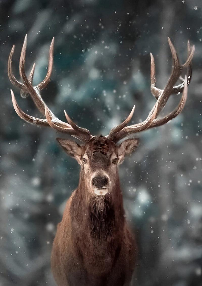 Cerf avec Spiritualité Broderie Diamant