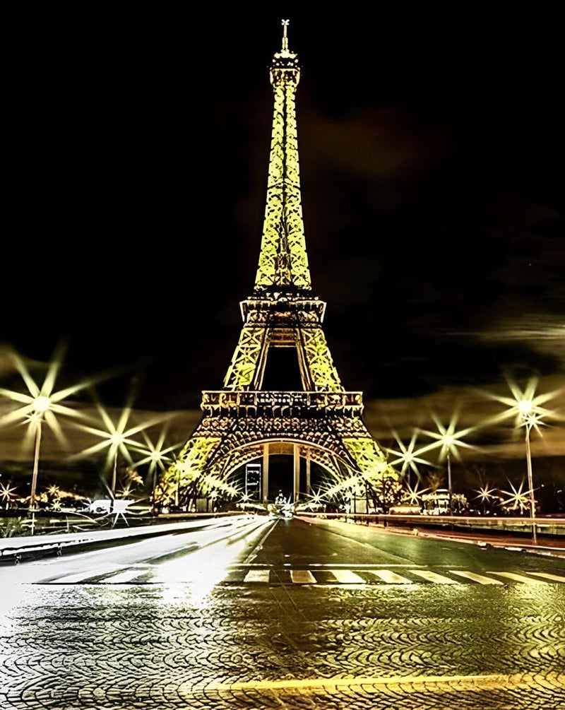 Champ-de-Mars et Tour Eiffel Broderie Diamant
