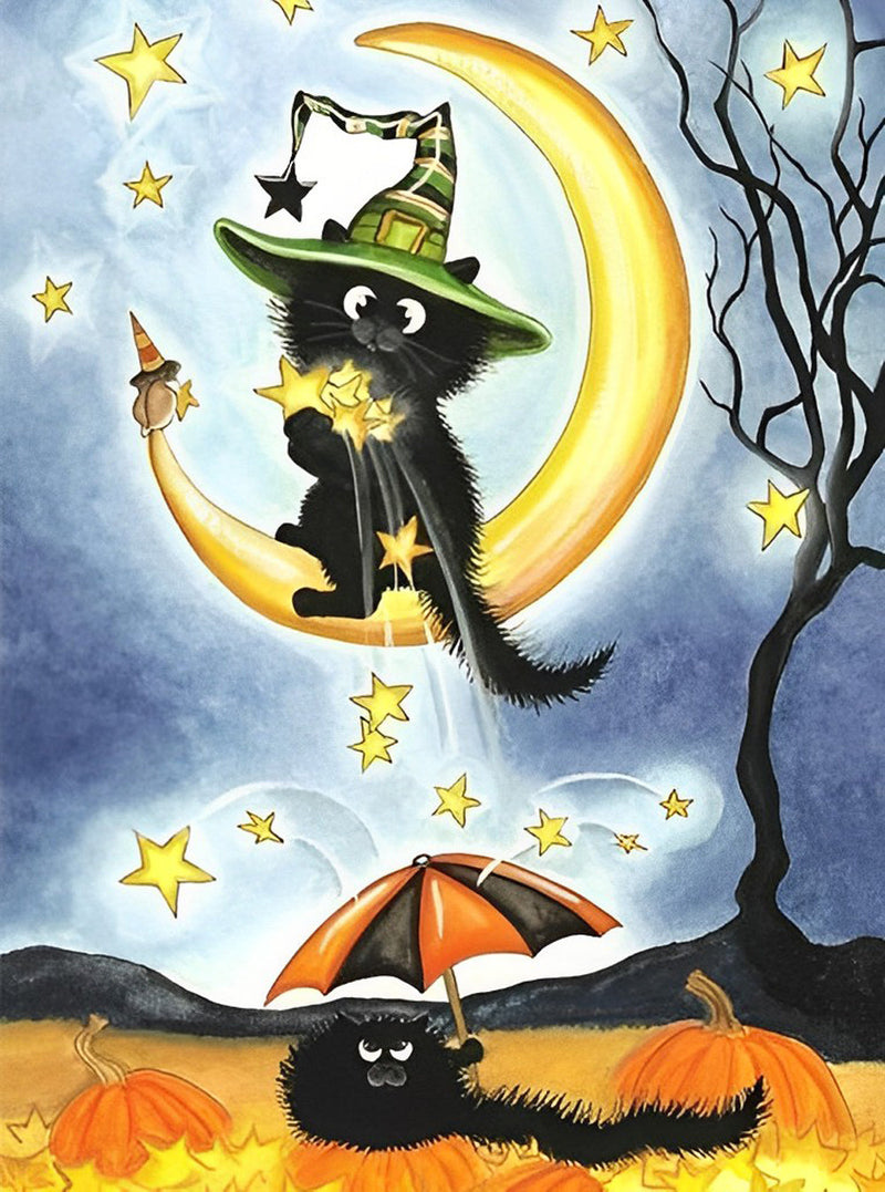 Chat Noir Saupoudrant d&