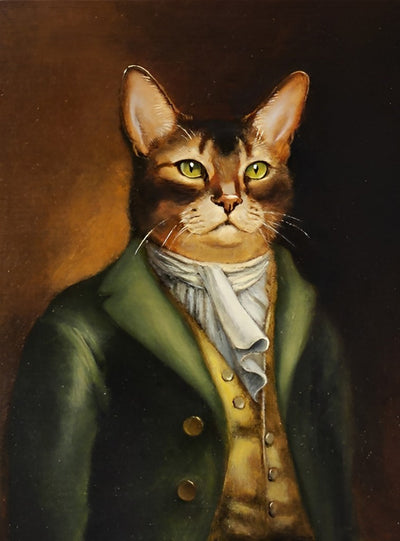 Chat Notable en Costume Broderie Diamant