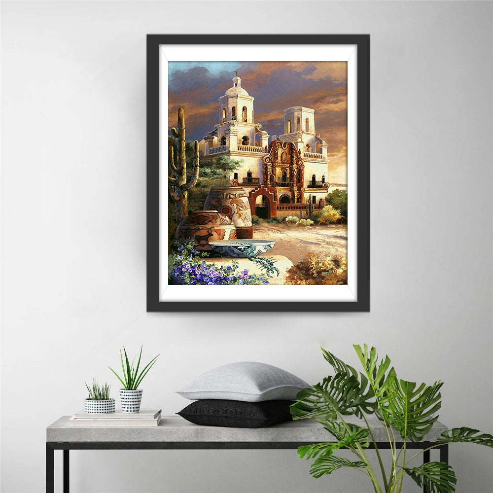 Château dans le Désert Broderie Diamant