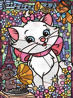 Chaton avec Nœuds Papillon Broderie Diamant