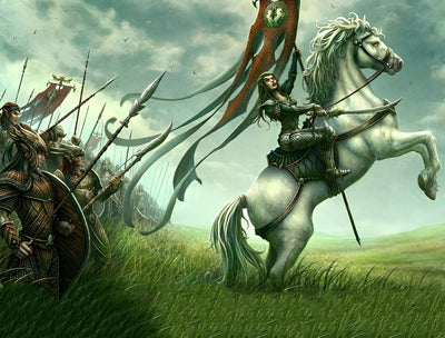 Cheval Blanc et Guerrière Broderie Diamant