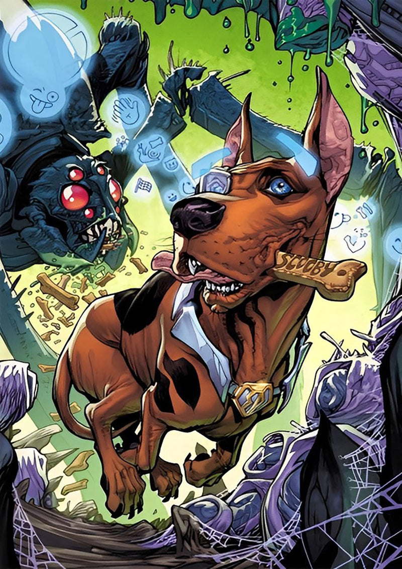 Chien Dobermann Marron-Roux Courant Broderie Diamant