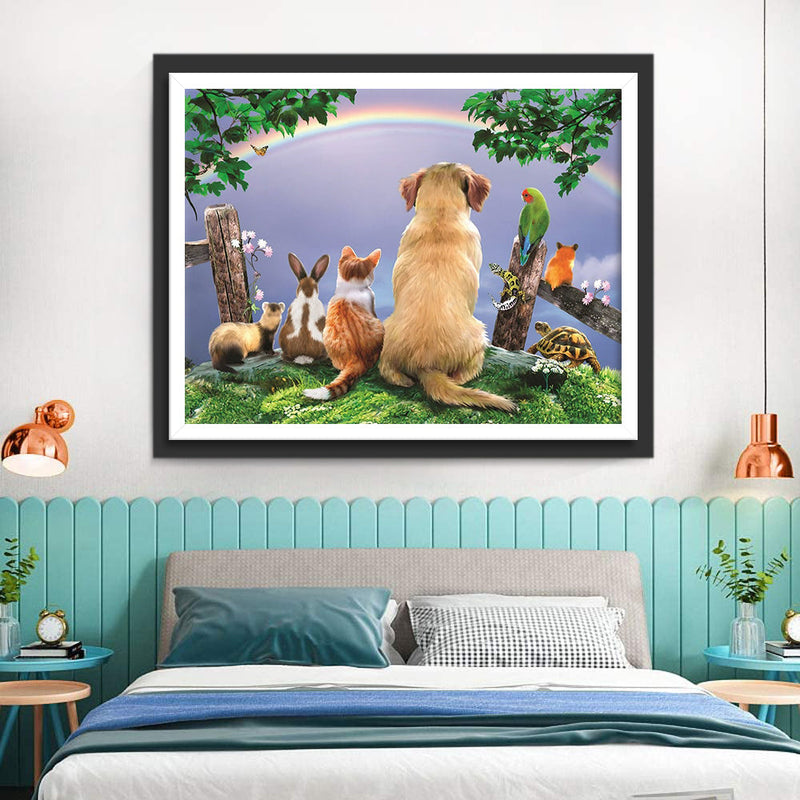 Chien Golden Retriever Regardant l&