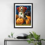 Chien Vampire et Chat Noir Broderie Diamant
