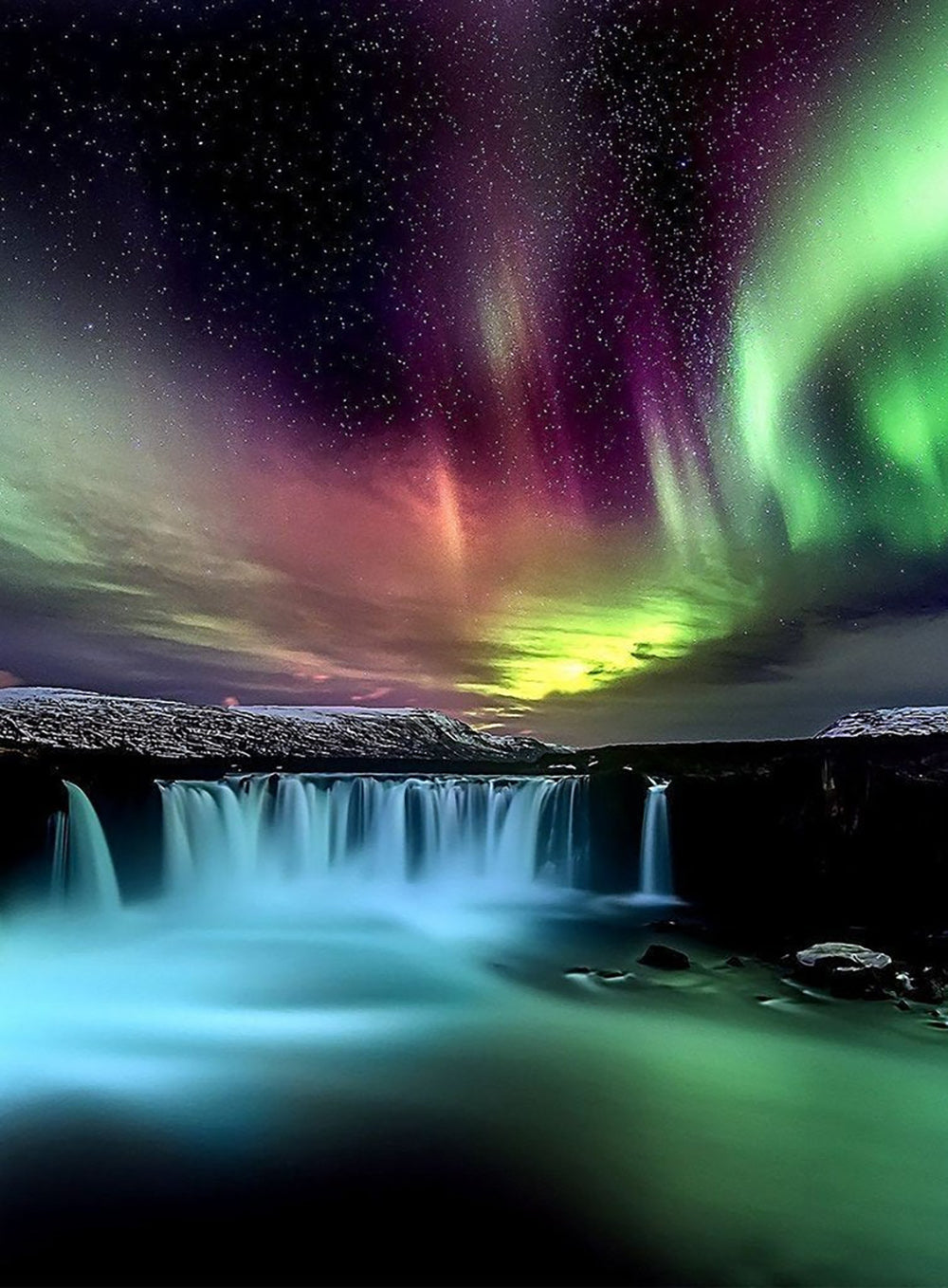 Chute et Aurore Broderie Diamant