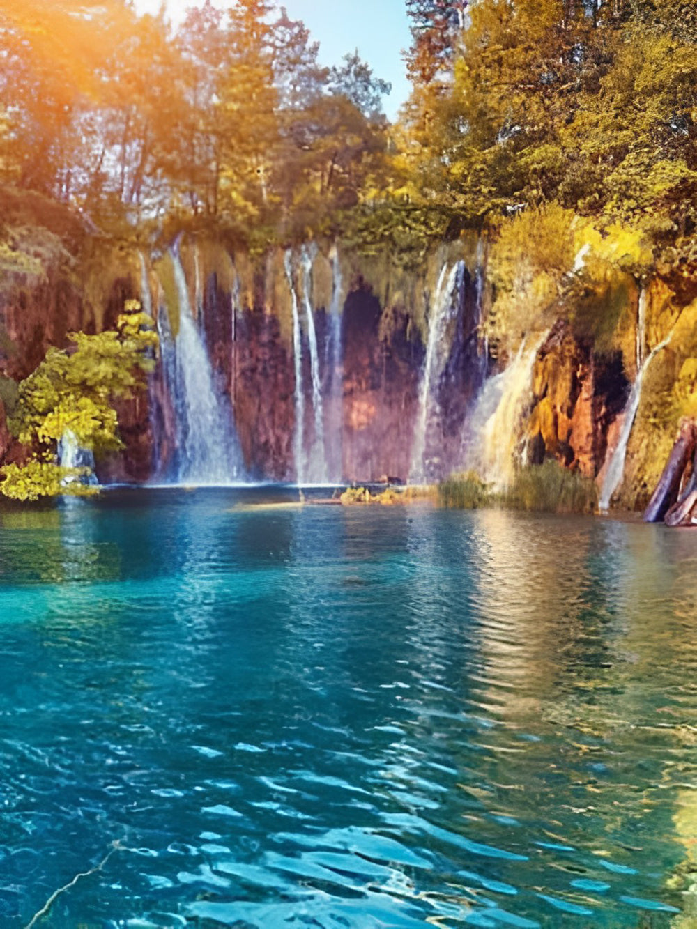 Chute et Lac Broderie Diamant