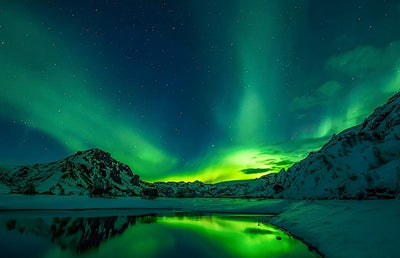 Ciel d'Aurore et Montagnes Broderie Diamant