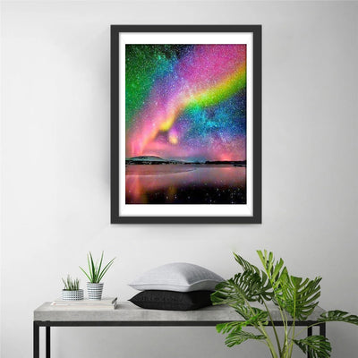 Ciel Etoilé de Couleurs d'Arc-en-Ciel Broderie Diamant