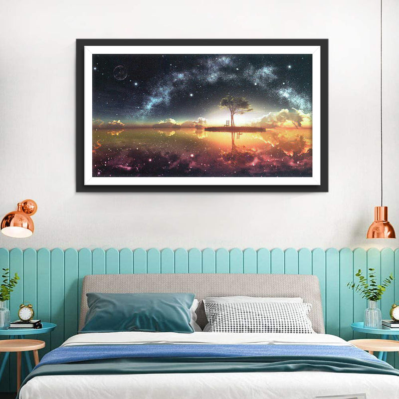 Ciel Etoilé et Arc de Etoiles Broderie Diamant