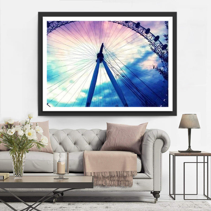 Ciel Tricolore et Grande Roue Broderie Diamant