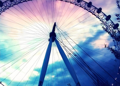 Ciel Tricolore et Grande Roue Broderie Diamant