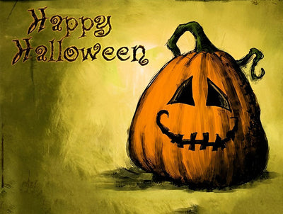 Citrouille d'Halloween Desséchée Broderie Diamant