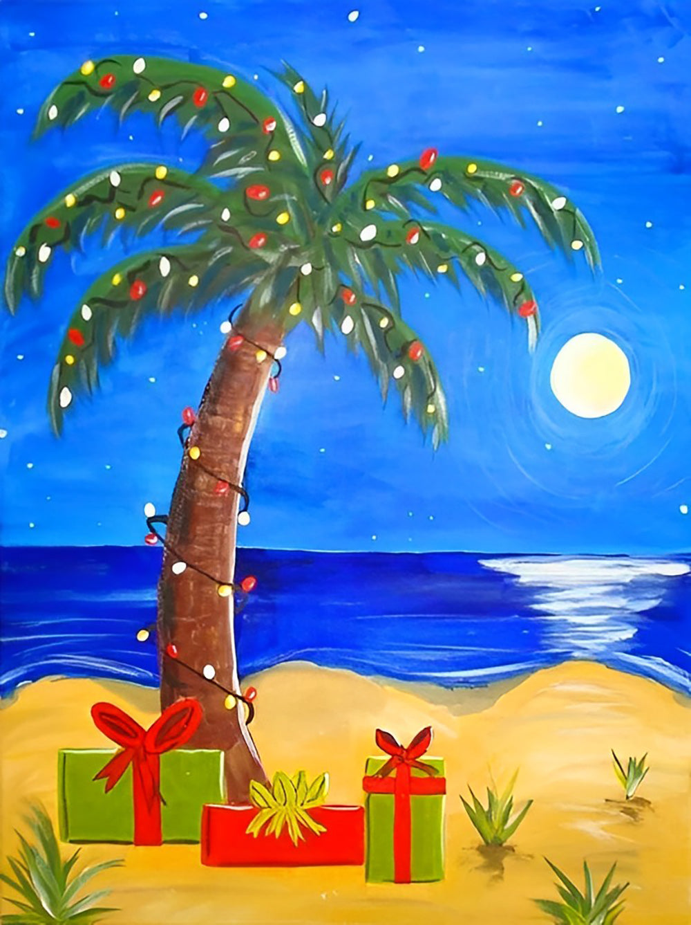 Cocotier de Noël Broderie Diamant