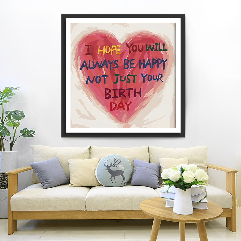 Coeur avec Mots d&