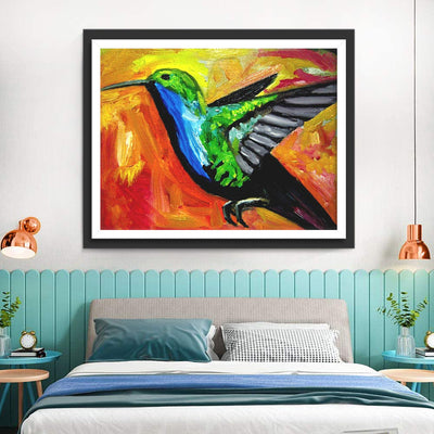 Colibri Volant de Peiture Broderie Diamant