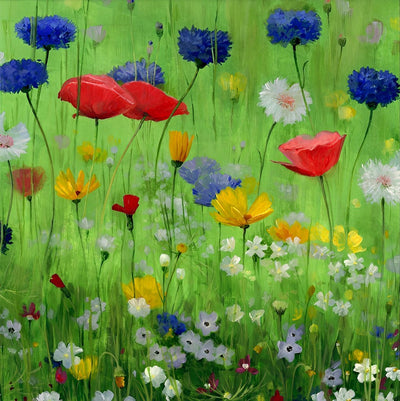 Coquelicots Multicolores Broderie Diamant