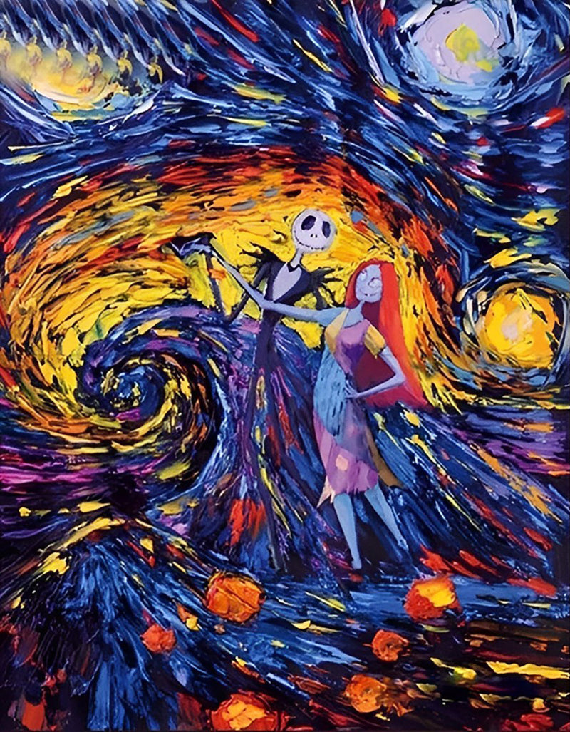 Couple de Fantômes Broderie Diamant
