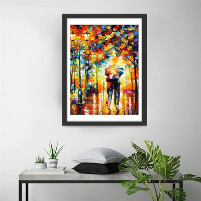 Couple et Forêt Fantastique Broderie Diamant
