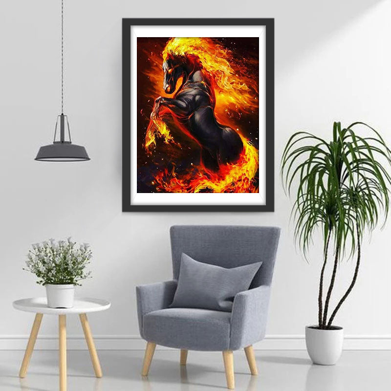 Coursier du Feu Broderie Diamant