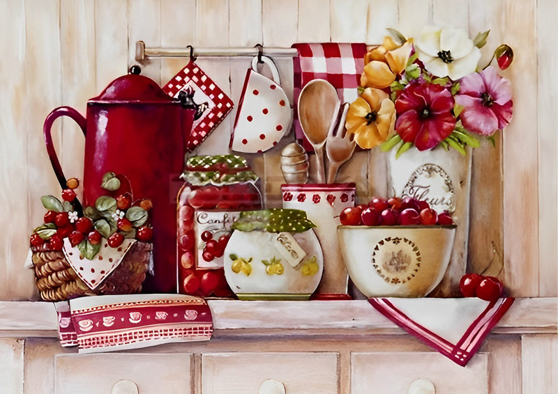 Cuisine Européenne Broderie Diamant