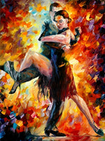 Danse Latine Passionnée Broderie Diamant