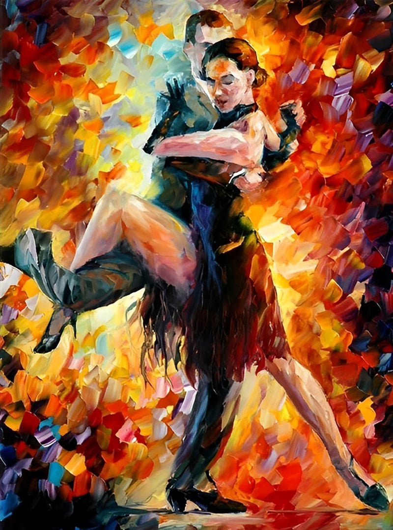 Danse Latine Passionnée Broderie Diamant