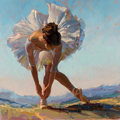 Danseuse de Ballet dans la Montagne Broderie Diamant