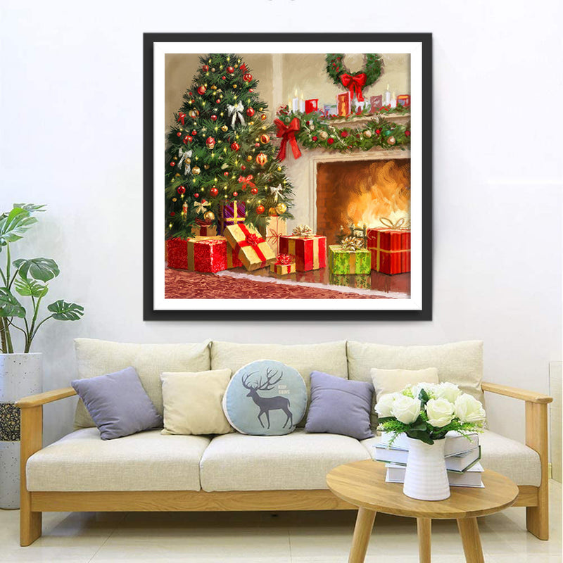 Décorations Chaleureuses de Noël Broderie Diamant