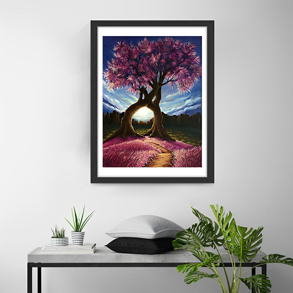 Deux Arbres Magnifiques Broderie Diamant