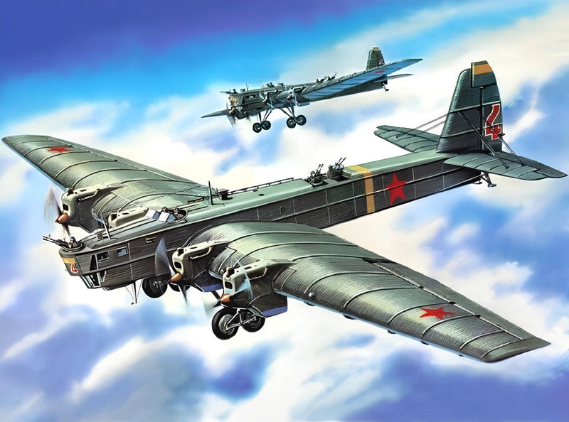 Deux Avions de Chasse Verts Broderie Diamant