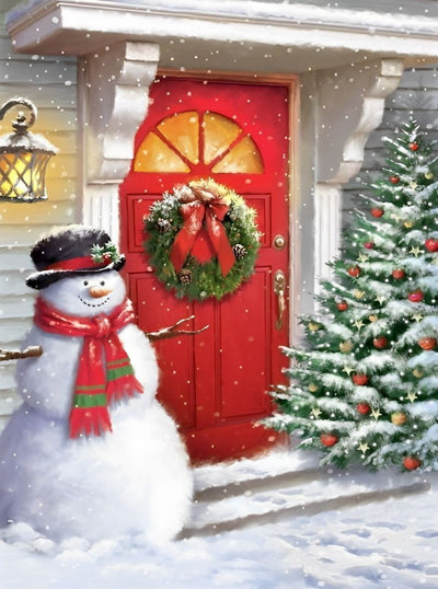 Devant la Porte de Noël Broderie Diamant