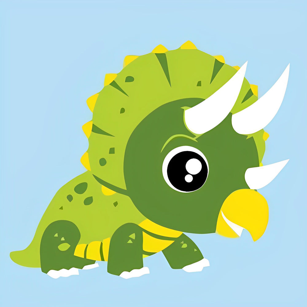 Dinosaure Ressemblant à l'Oiseau Broderie Diamant