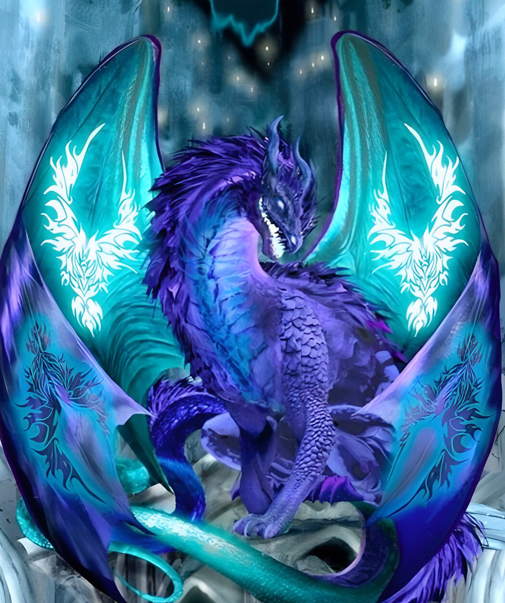 Dragon Violet Broderie Diamant