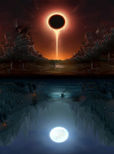 Éclipse Solaire Broderie Diamant