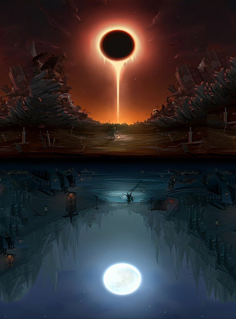 Éclipse Solaire Broderie Diamant