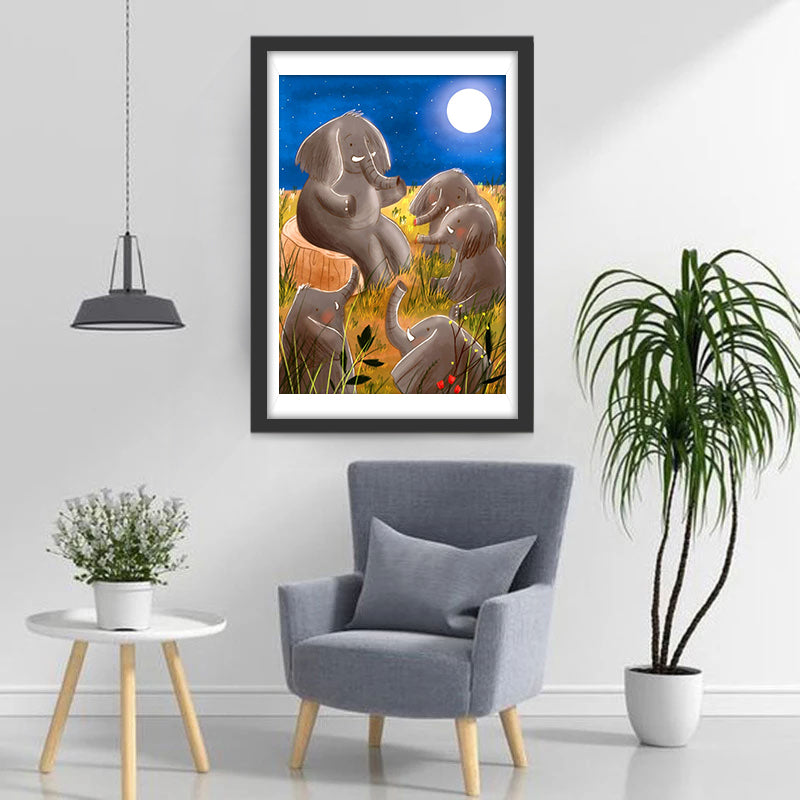Éléphant Racontant l&