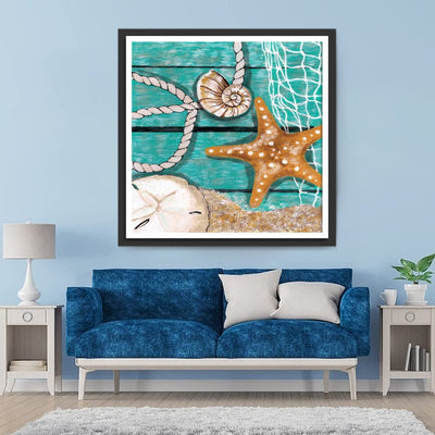 Étoile De Mer et Réseau Broderie Diamant