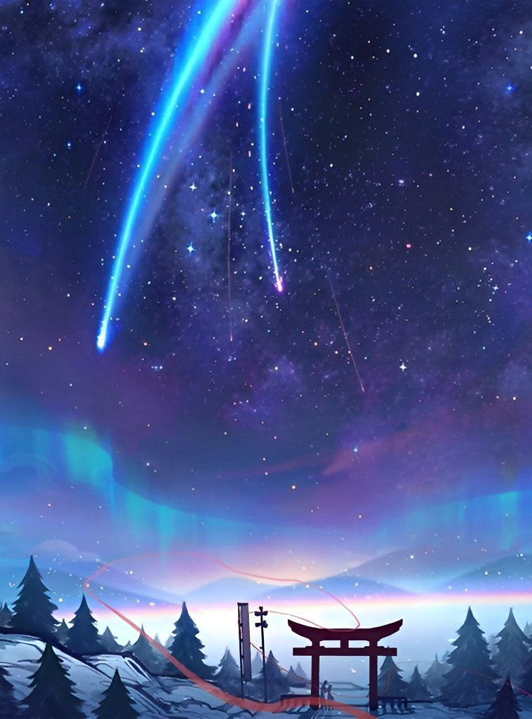 Etoiles Filantes et Jinja Broderie Diamant