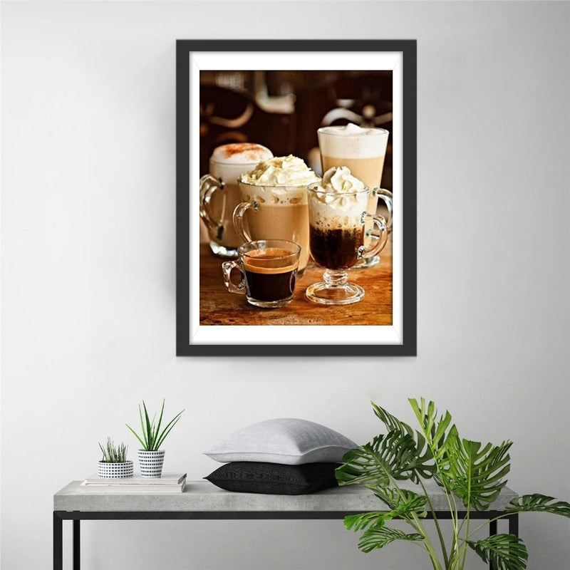 Expresso et Café Italien Broderie Diamant