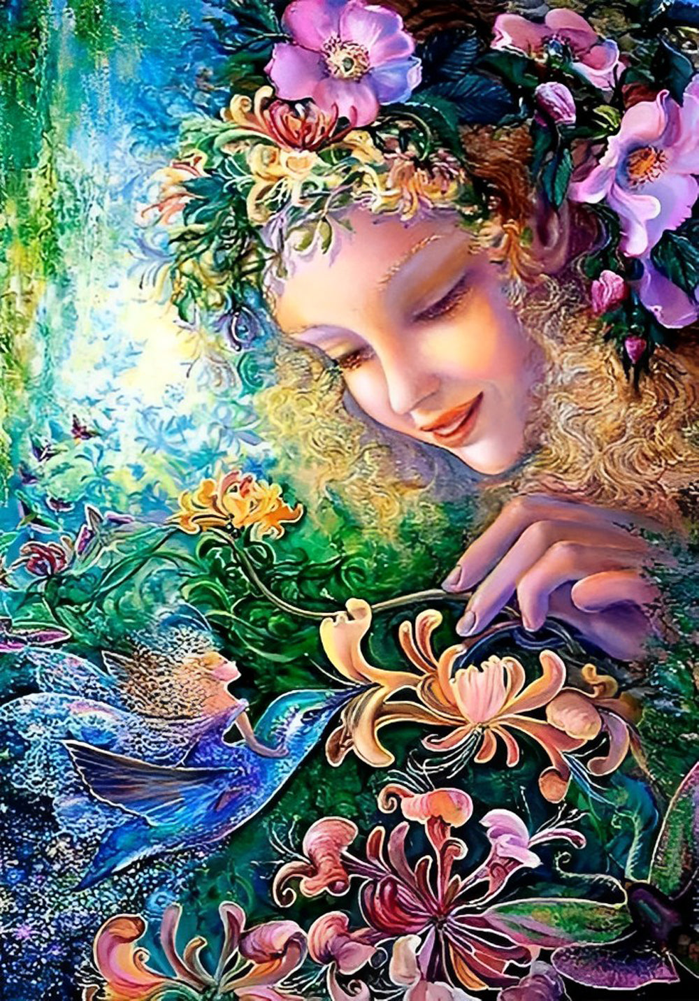 Fée des Fleurs Broderie Diamant