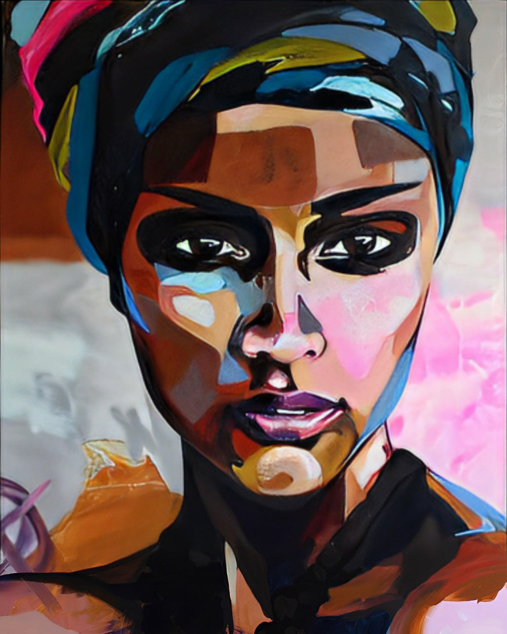 Femme Africaine Sexy Broderie Diamant