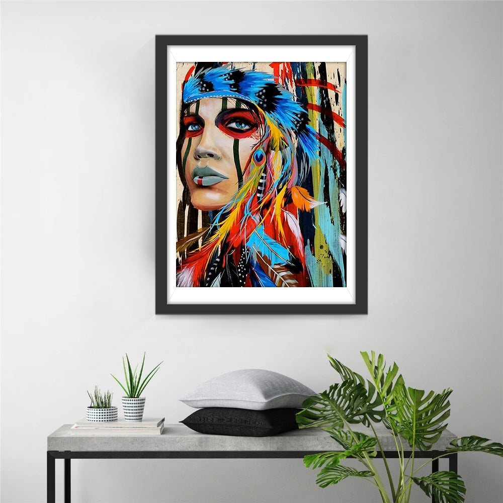 Femme de Tribu Africaine Broderie Diamant