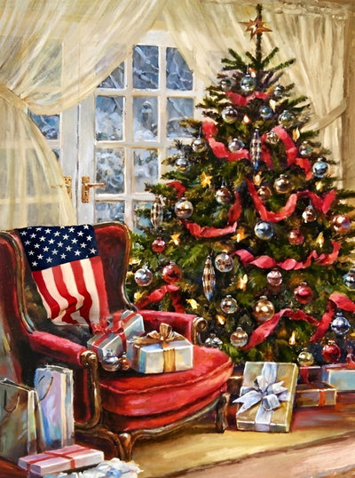 Fête de Noël aux Etats-Unis Broderie Diamant